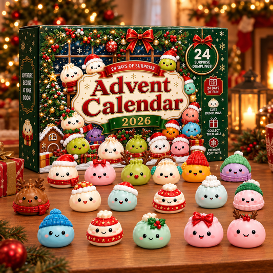 Christmas Squishy Advent Calendar 2026 – 24 Days of Cute Stress Relief Toys