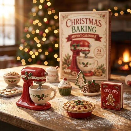 Christmas Advent Calendar with 24 Acrylic Ornaments